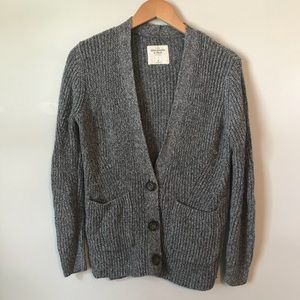 Abercrombie & Fitch grey oversized sweater, size m